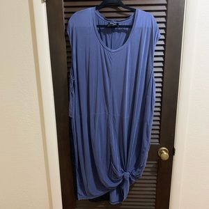 Oversized blue dress